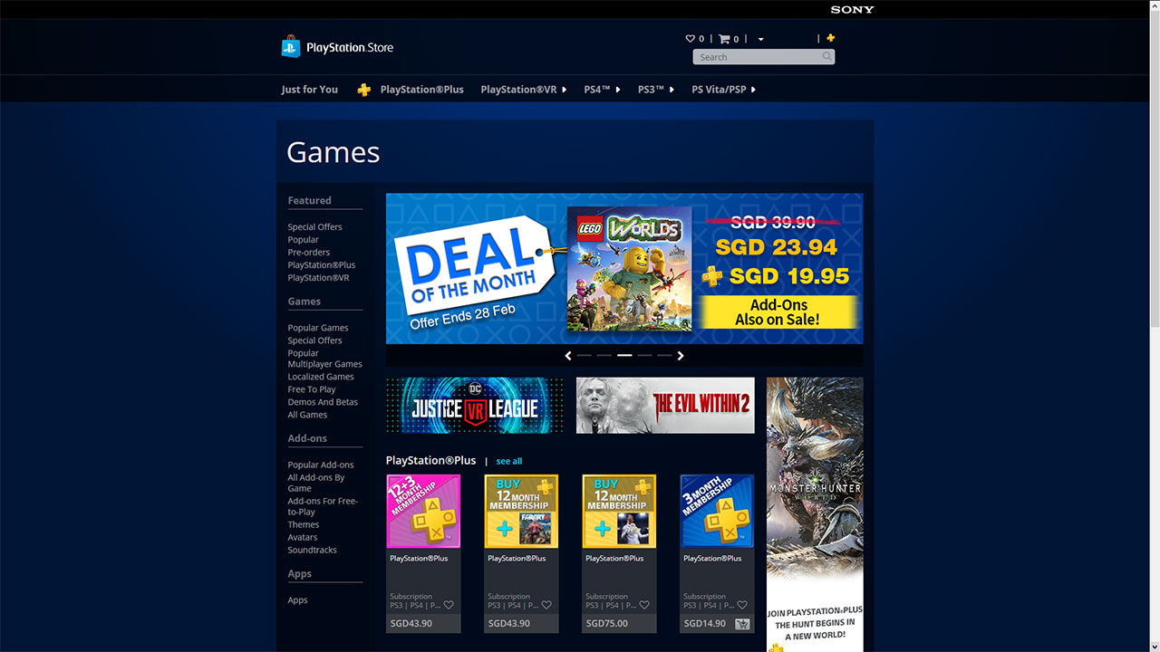 buy games on playstation store