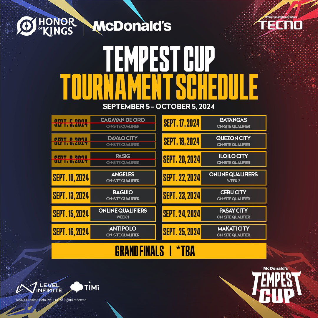 Honor of Kings McDonald's Tempest Cup